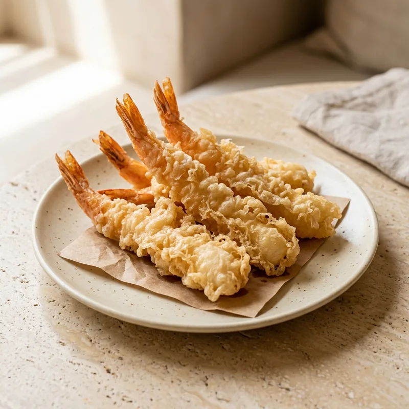Crevettes tempura (4 pièces)