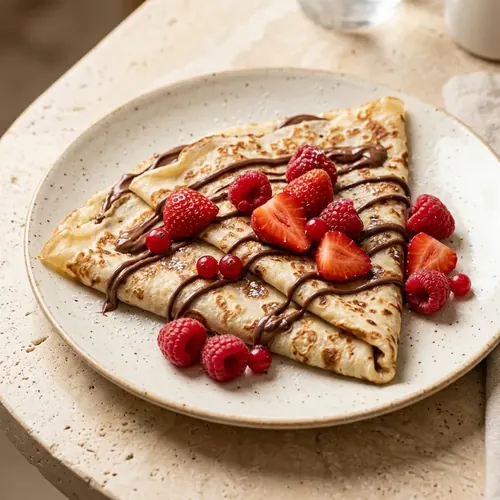 Crêpes Nutella & fruits rouges
