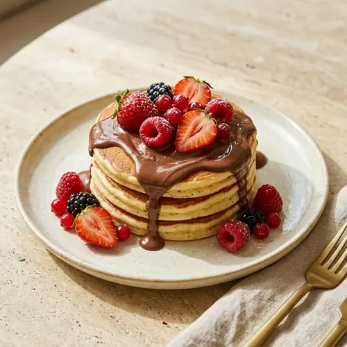 Pancakes Nutella & fruits rouges