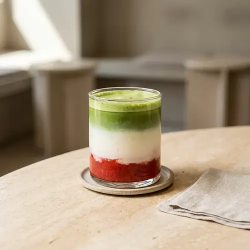 Strawberry Matcha Latte