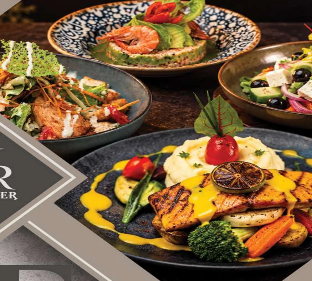 Assiettes du menu DE KEYZER