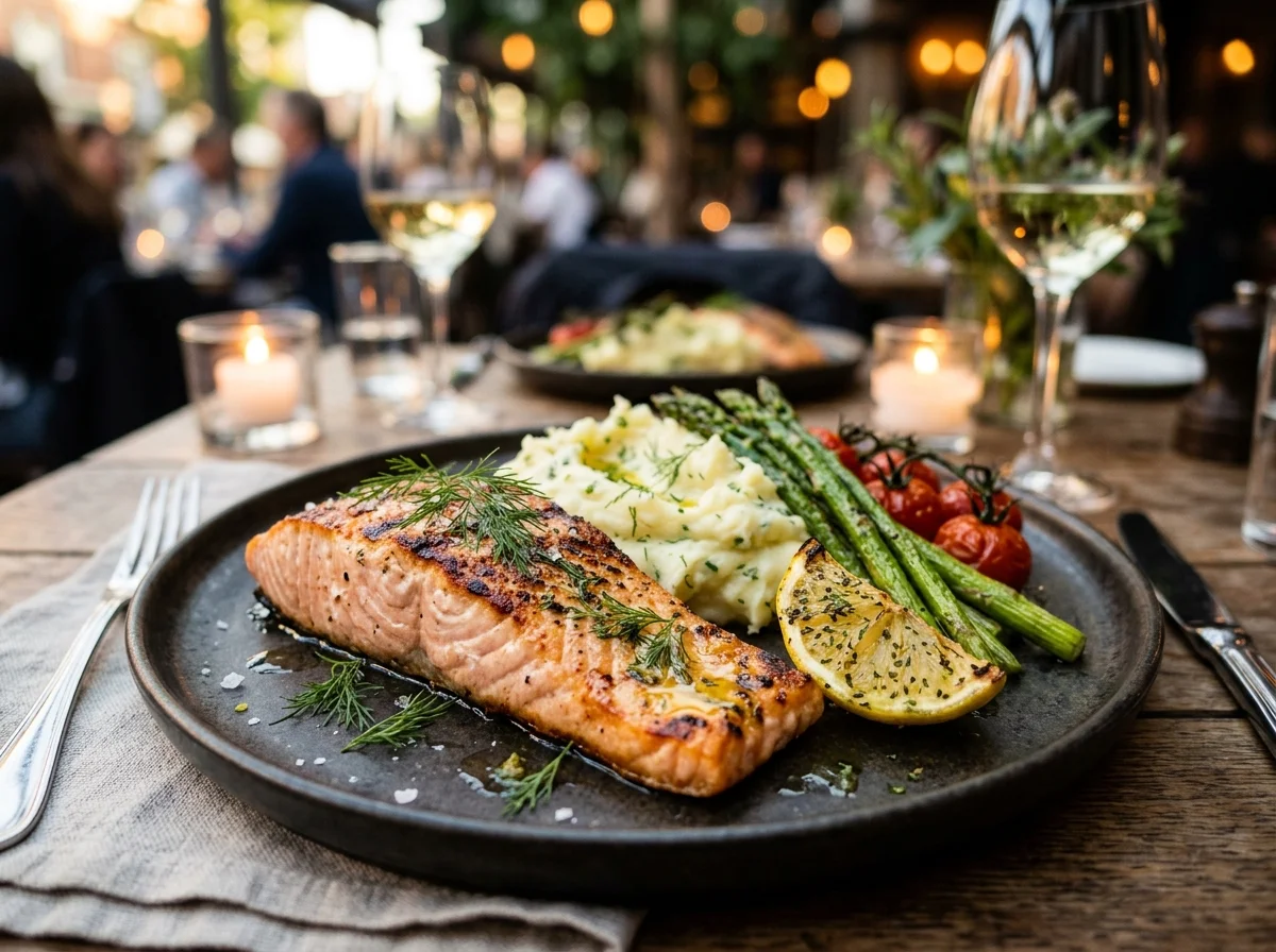 Pavé de saumon grillé